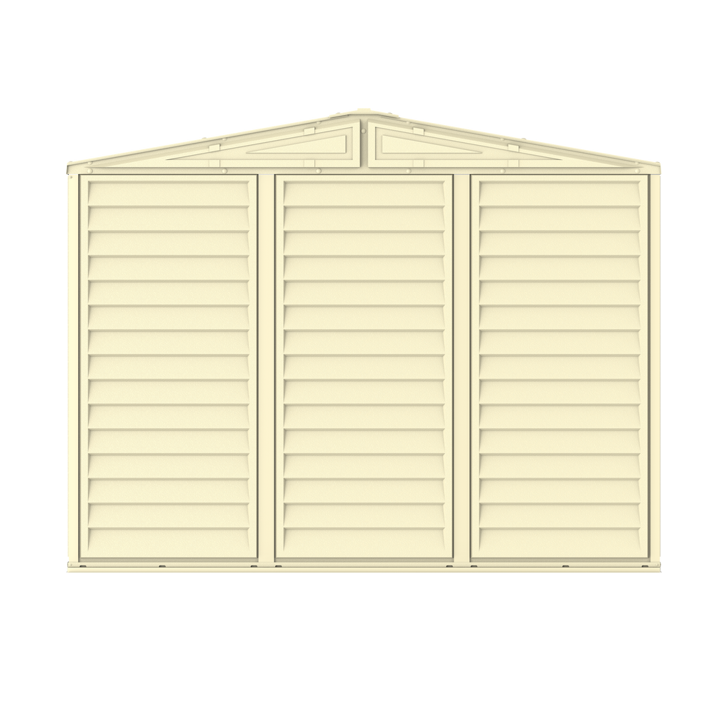Duramax 8ft x 8ft Duramate Plastic Vinyl Shed with Foundation Kit 00384