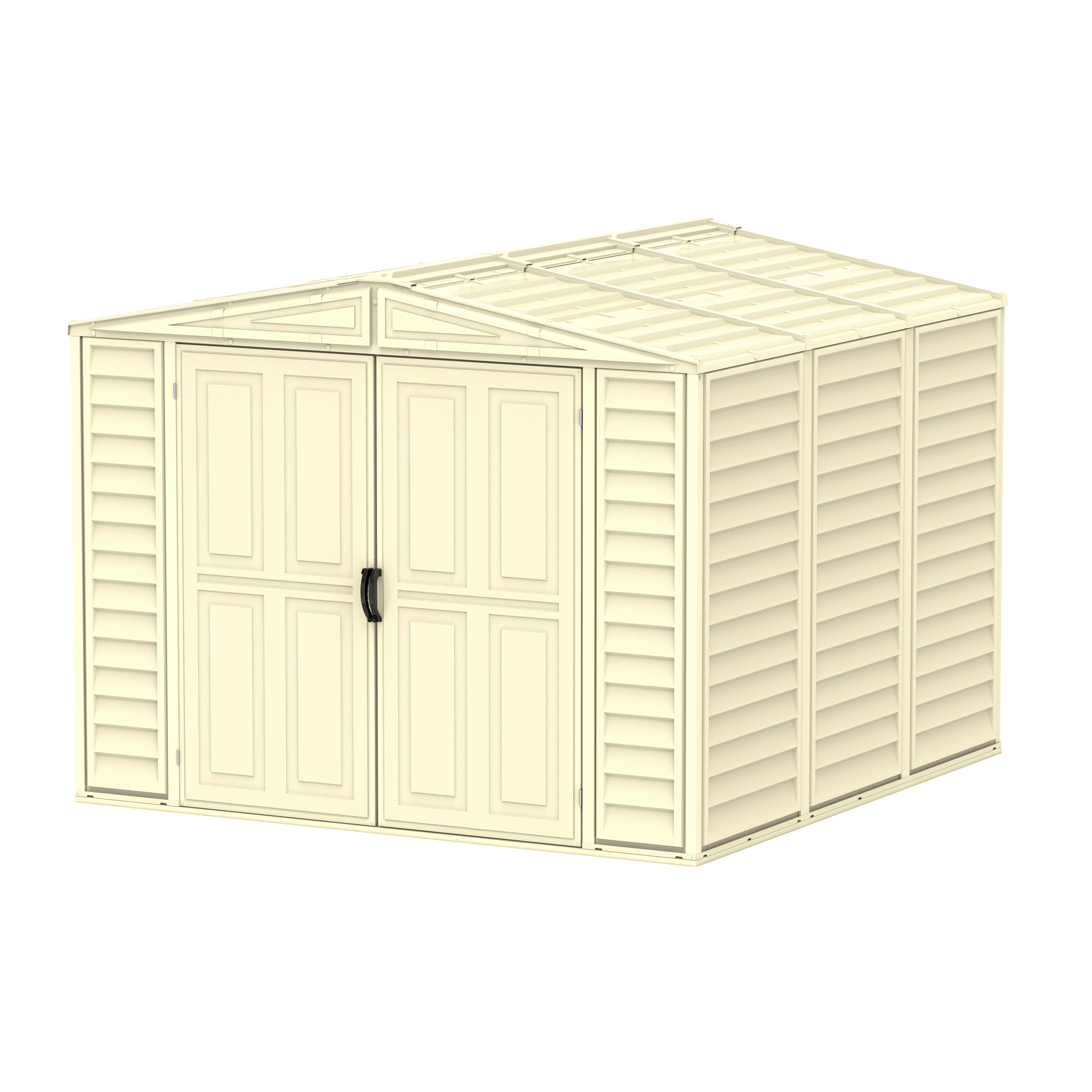 Duramax 8ft x 8ft Duramate Plastic Vinyl Shed with Foundation Kit 00384