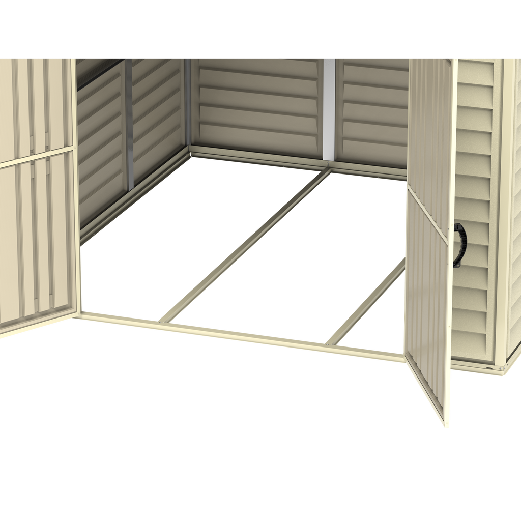 Duramax 8ft x 8ft Duramate Plastic Vinyl Shed with Foundation Kit 00384