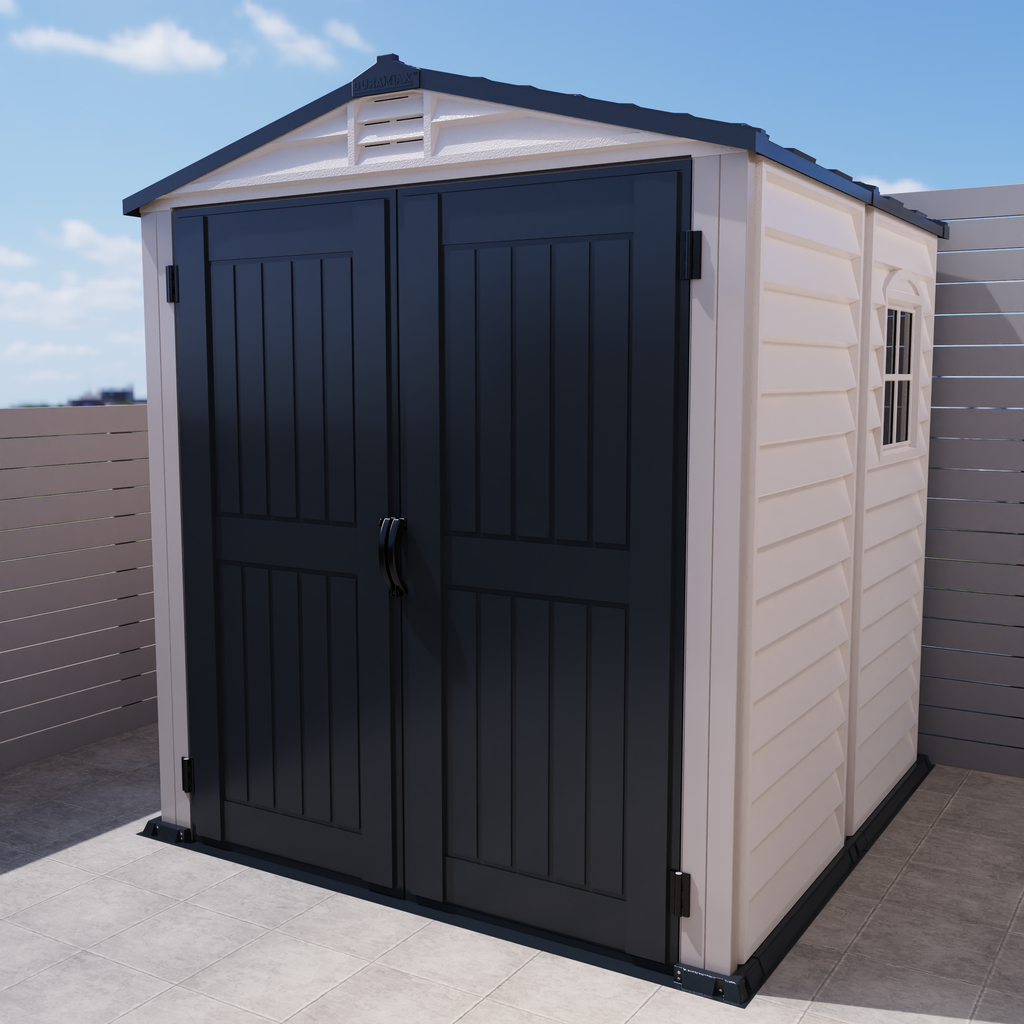 DuraMax 6ft x6ft Storemate Plus Plastic Vinyl Shed with Molded Floor 30425