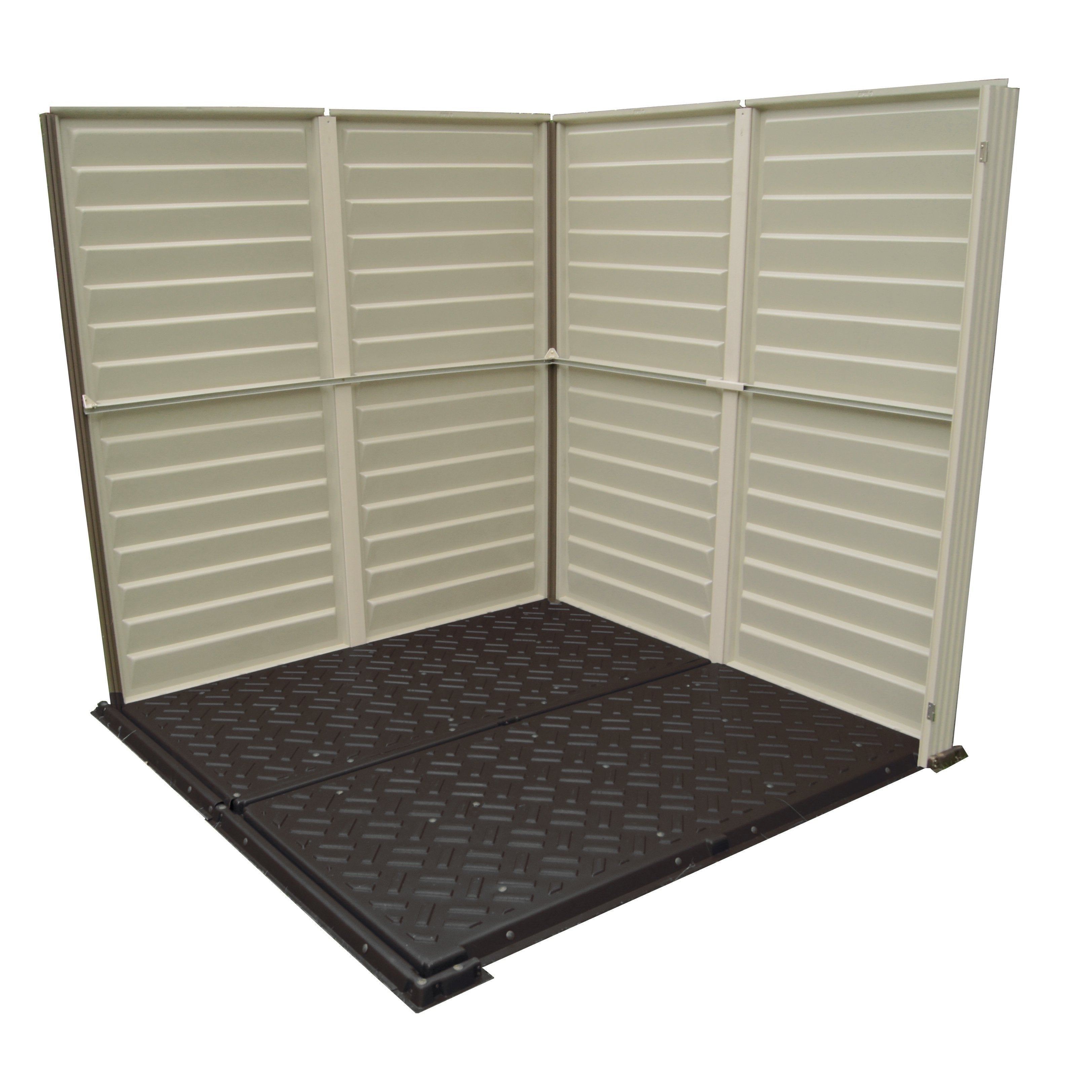 DuraMax 6ft x6ft Storemate Plus Plastic Vinyl Shed with Molded Floor 30425