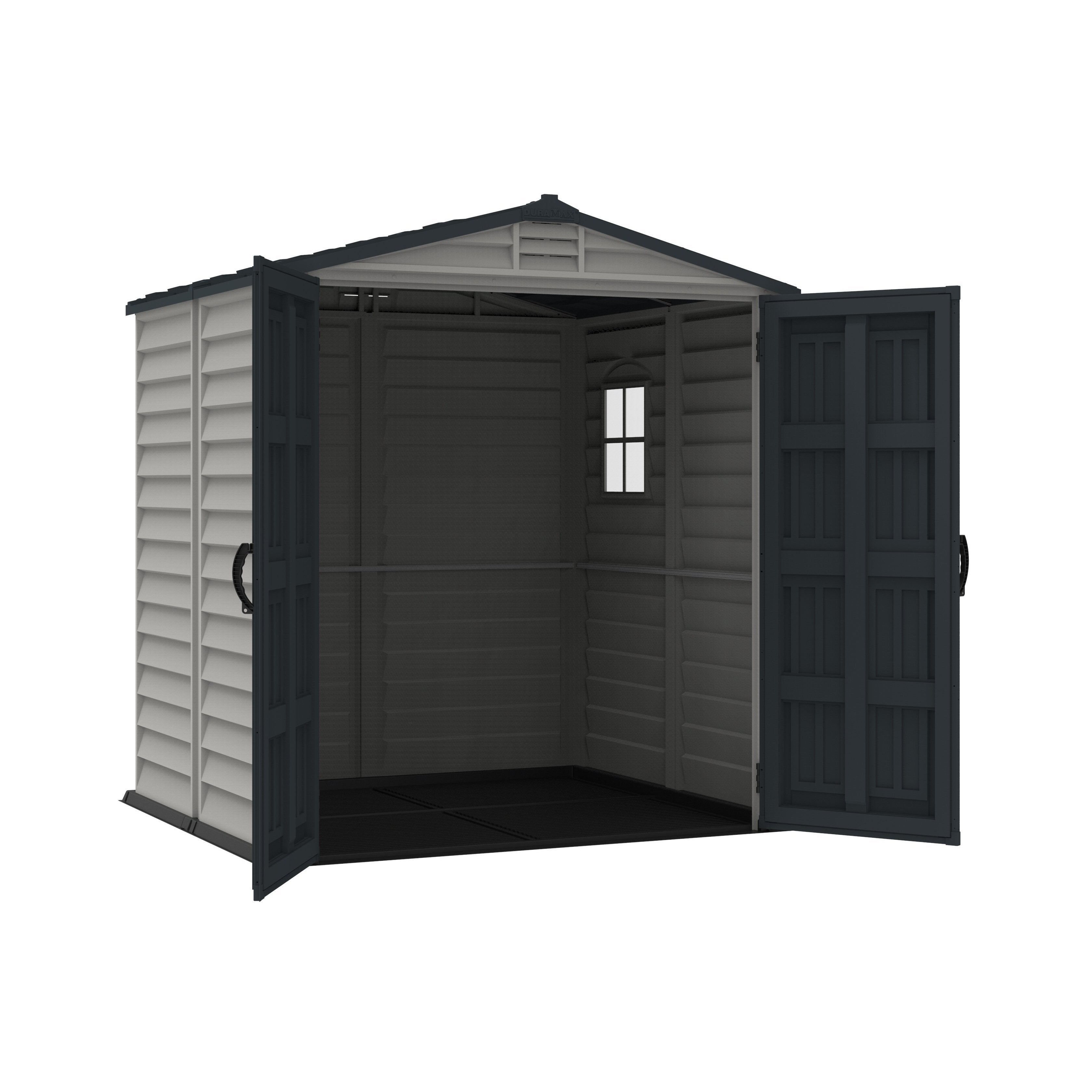 DuraMax 6ft x6ft Storemate Plus Plastic Vinyl Shed with Molded Floor 30425