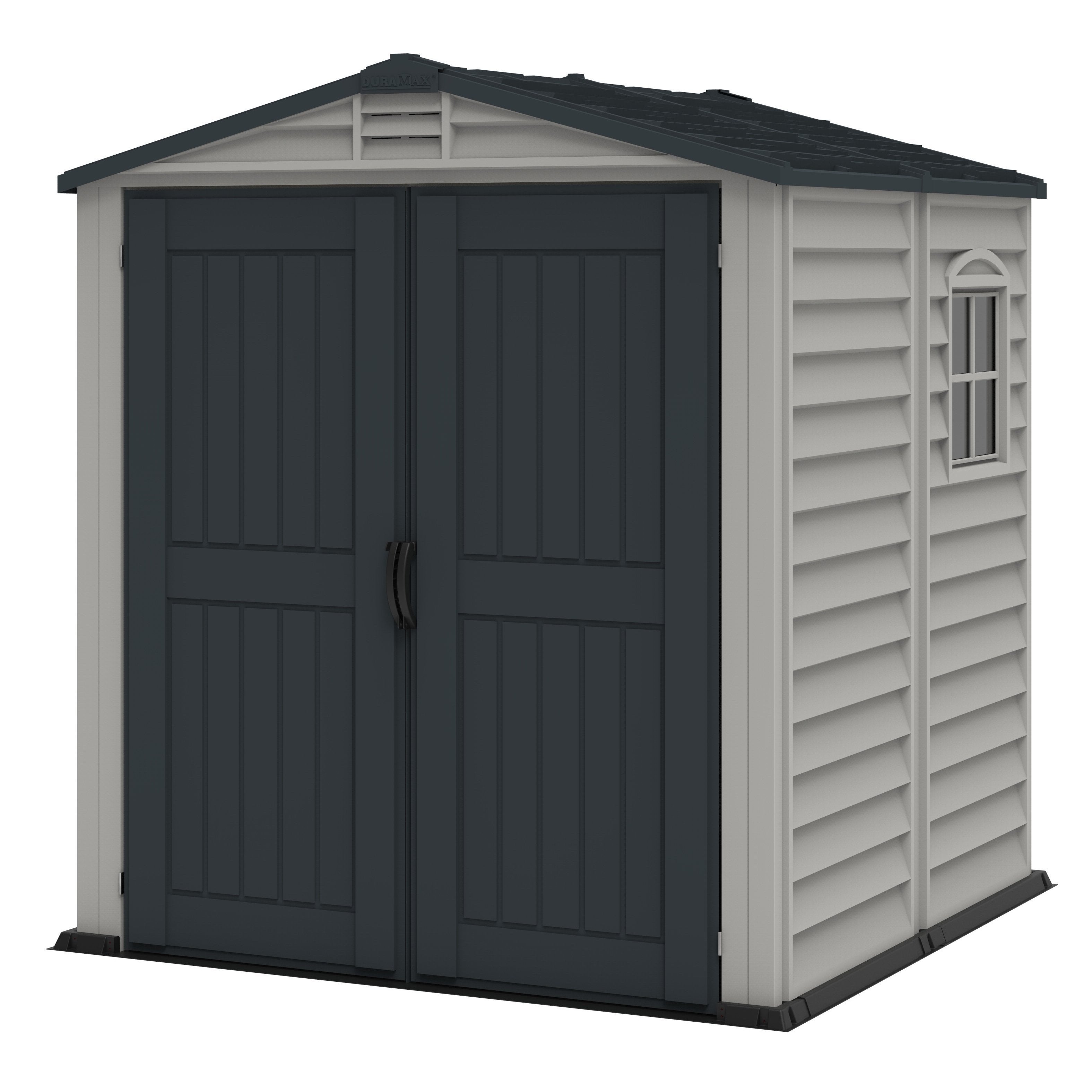 DuraMax 6ft x6ft Storemate Plus Plastic Vinyl Shed with Molded Floor 30425