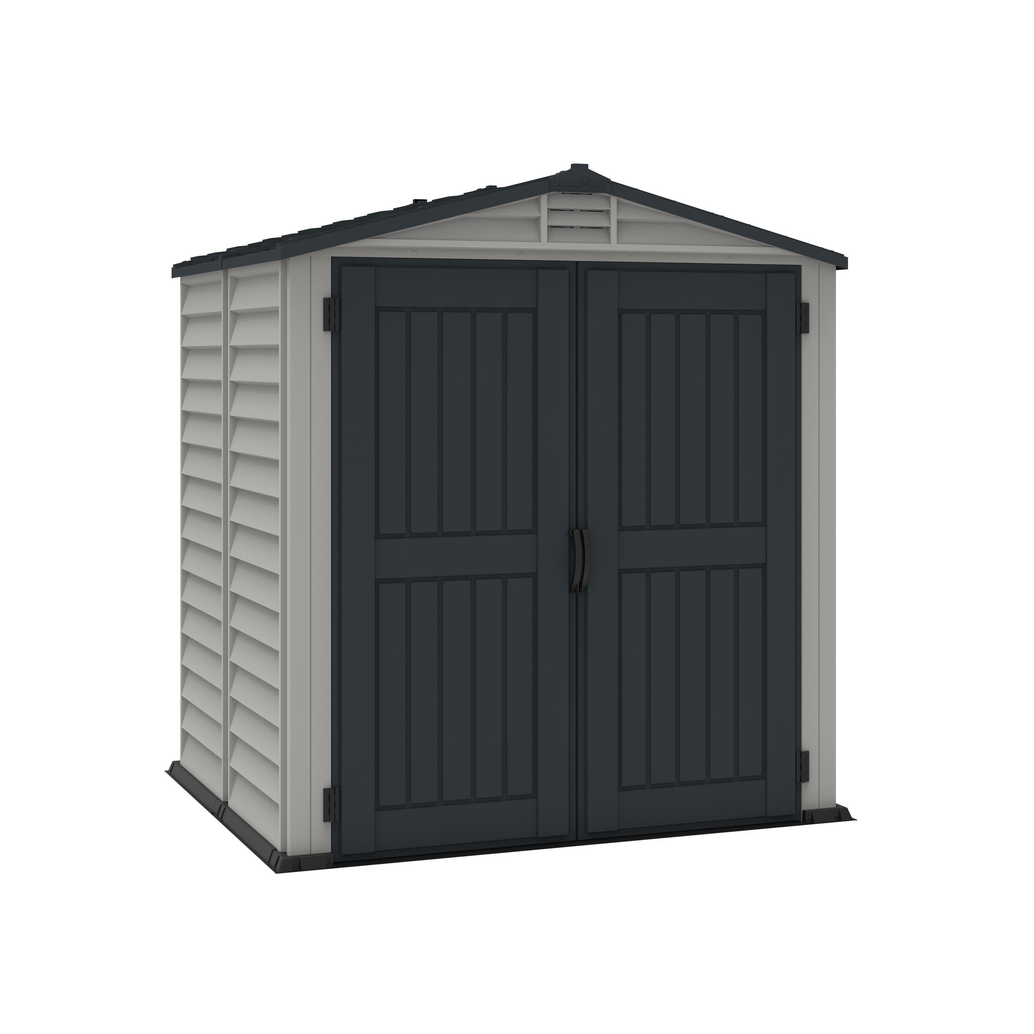 DuraMax 6ft x6ft Storemate Plus Plastic Vinyl Shed with Molded Floor 30425