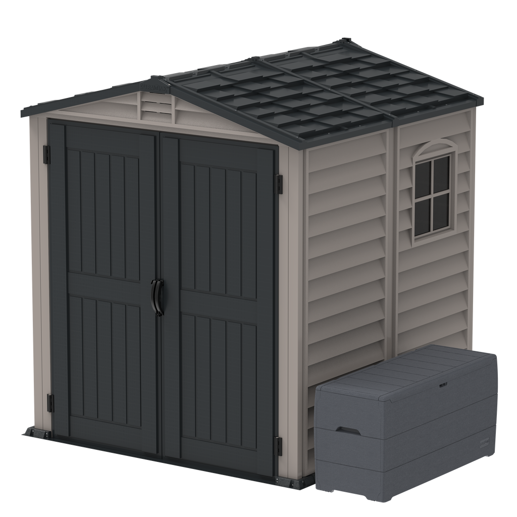 DuraMax 6ft x6ft Storemate Plus Plastic Vinyl Shed with Molded Floor 30425