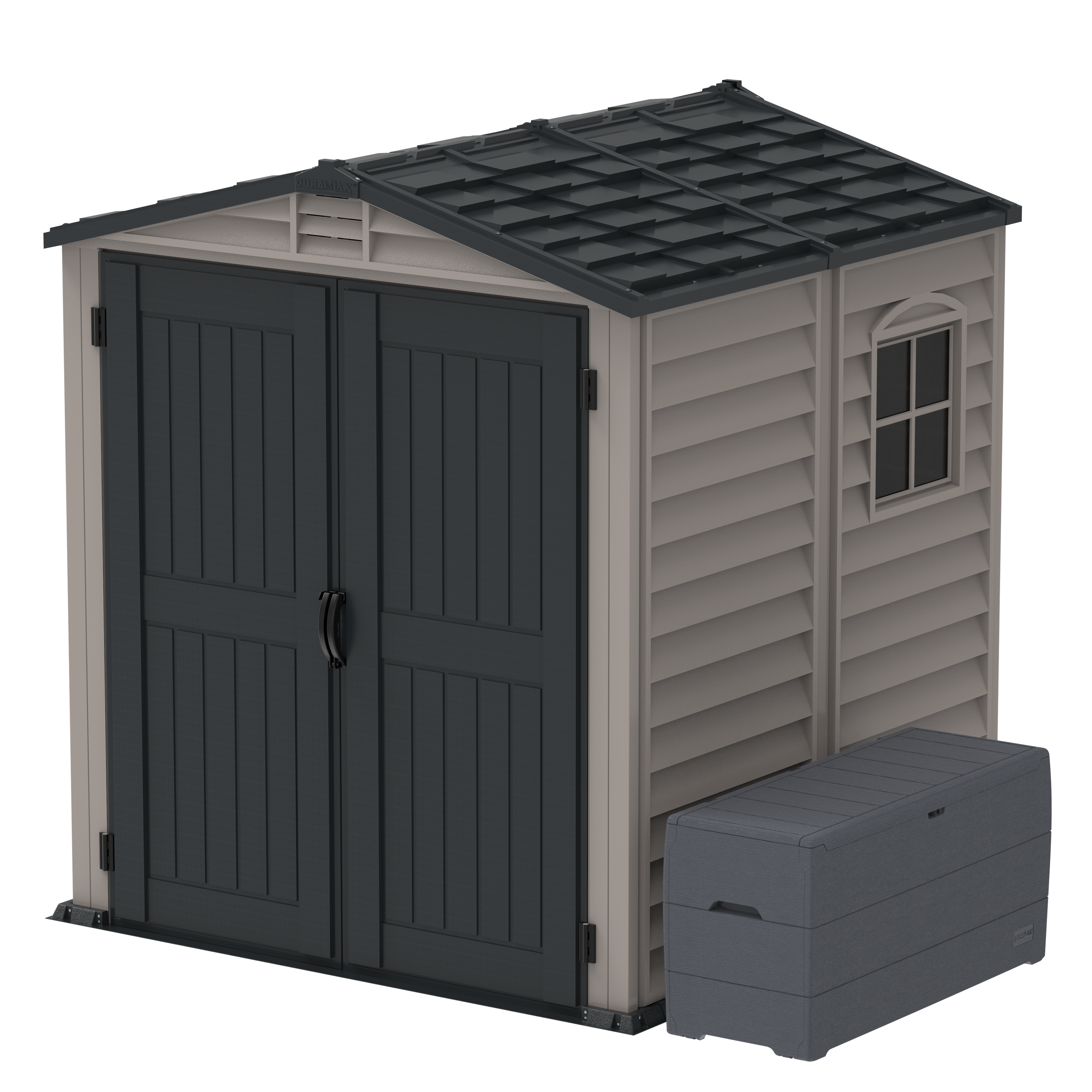 DuraMax 6ft x6ft Storemate Plus Plastic Vinyl Shed with Molded Floor 30425