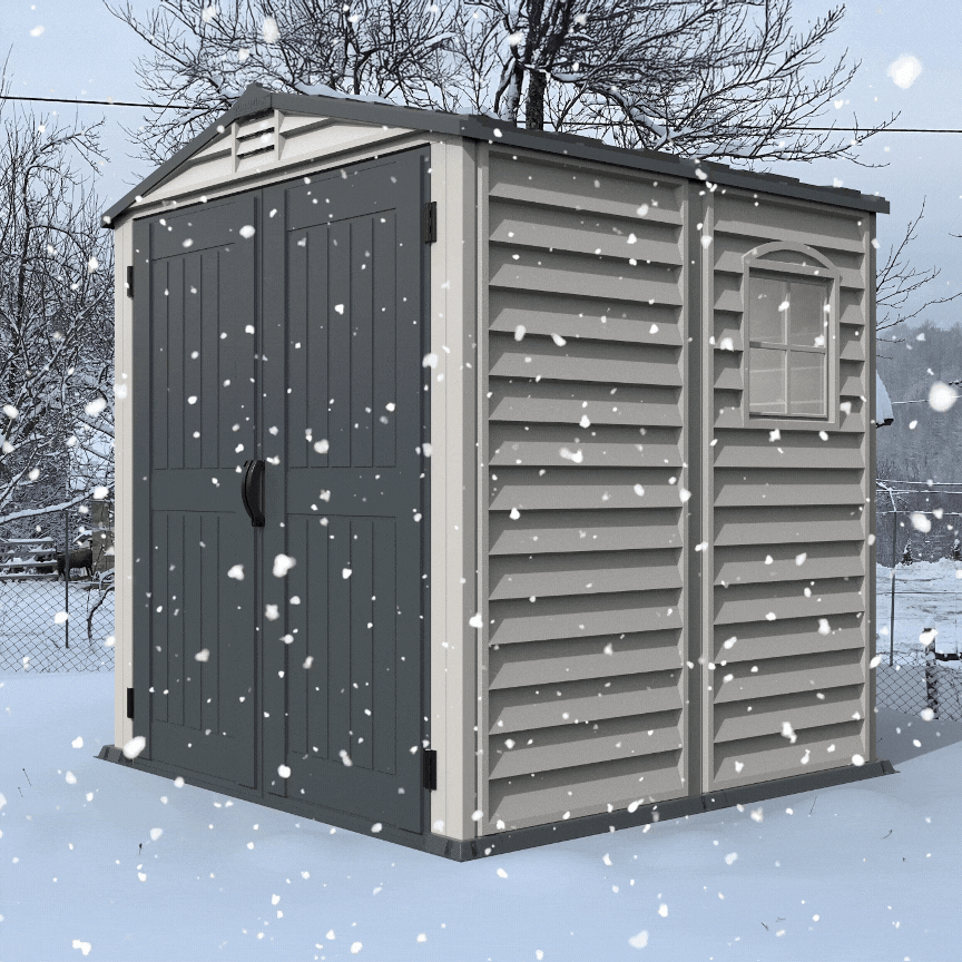 DuraMax 6ft x6ft Storemate Plus Plastic Vinyl Shed with Molded Floor 30425