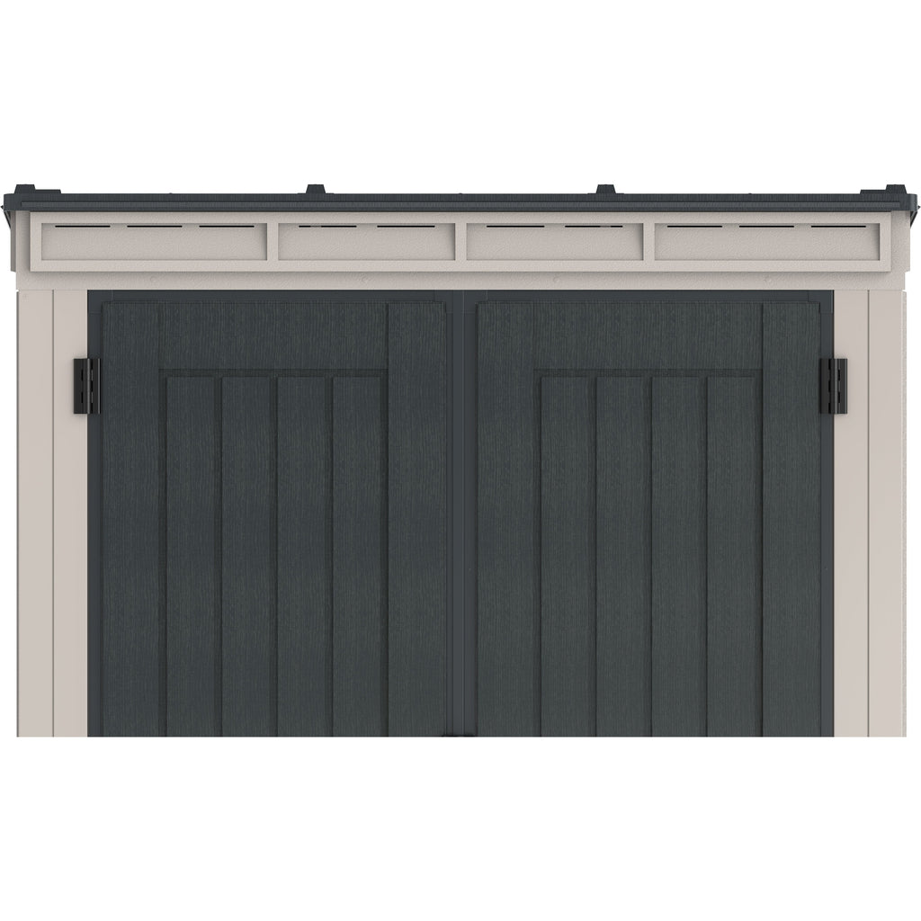 Duramax YardMate Plus Pent 5 ft. 6 in. x 3 ft. Gray Plastic Vinyl Storage Shed with Molded Floor 05325