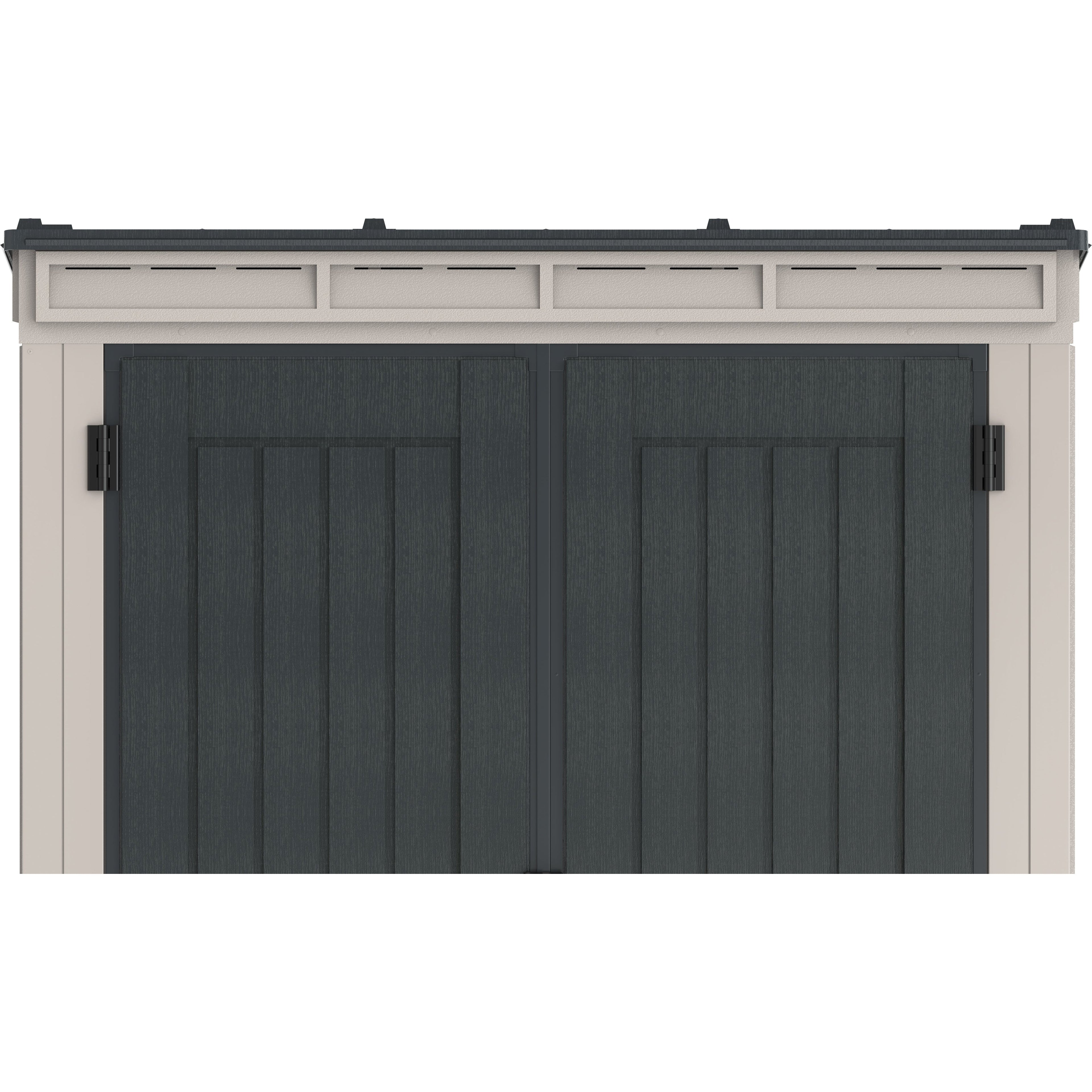 Duramax YardMate Plus Pent 5 ft. 6 in. x 3 ft. Gray Plastic Vinyl Storage Shed with Molded Floor 05325