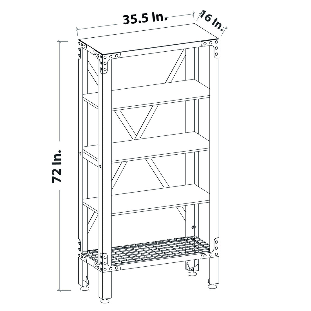 Duramax Industrial Metal and Wood Storage Shelving