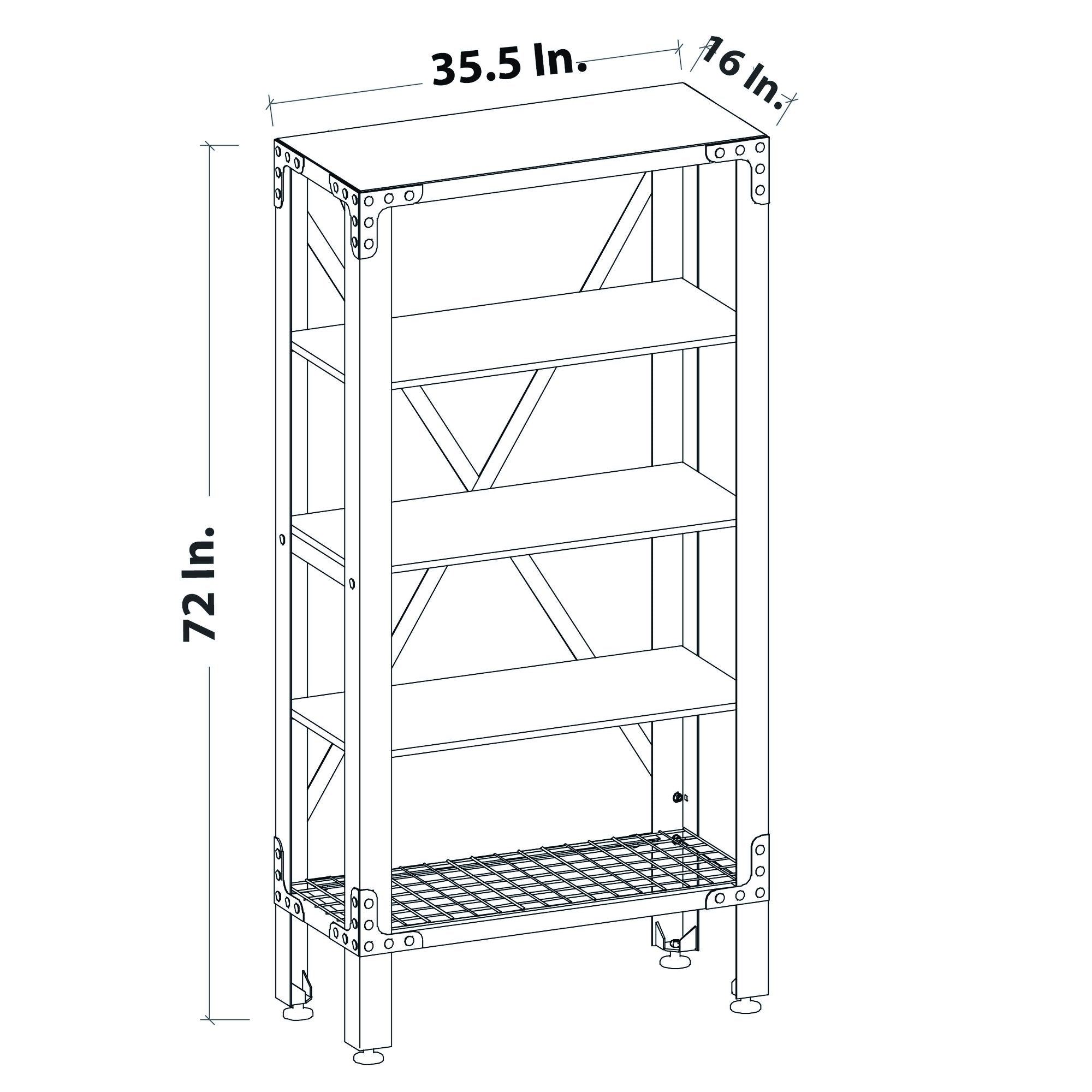Duramax Industrial Metal and Wood Storage Shelving