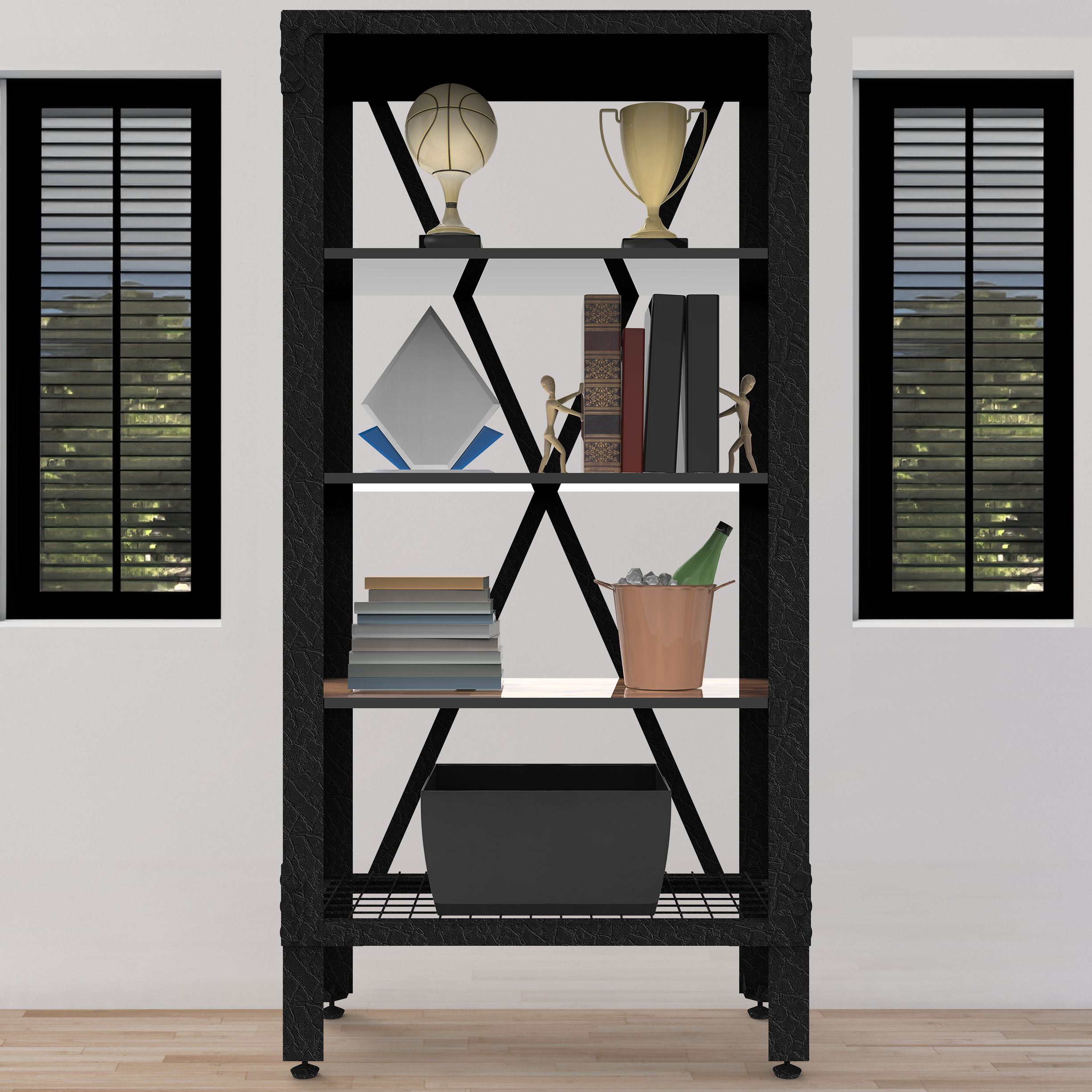Duramax Industrial Metal and Wood Storage Shelving