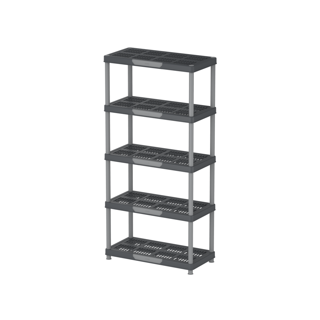 Duramax Plastic Heavy Duty Multipurpose Freestanding Duramax 5 Tier Shelving Rack