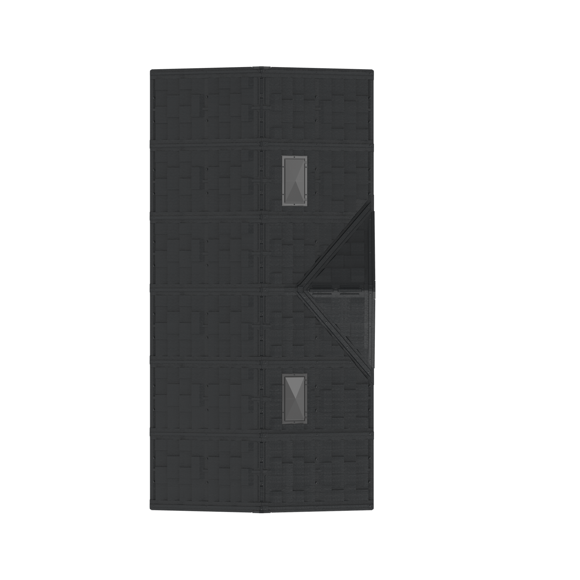 Duramax 15 x 8 Apex Pro Plastic Vinyl Shed with Foundation, 2 Windows and 2 Doors 40216