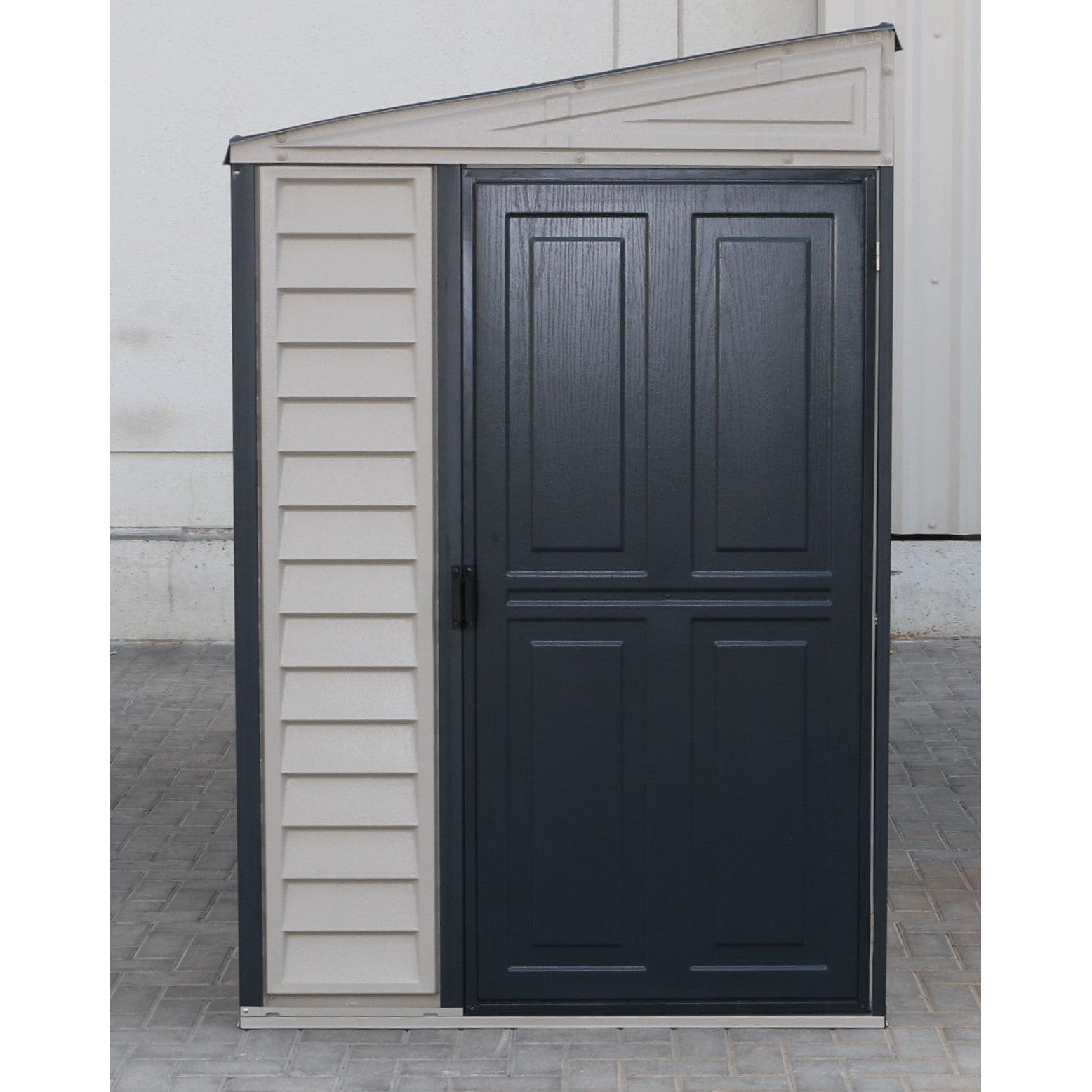 Duramax 4ft x 10ft Sidemate Plus Plastic Vinyl Resin Outdoor Storage Shed With Foundation Kit 36725
