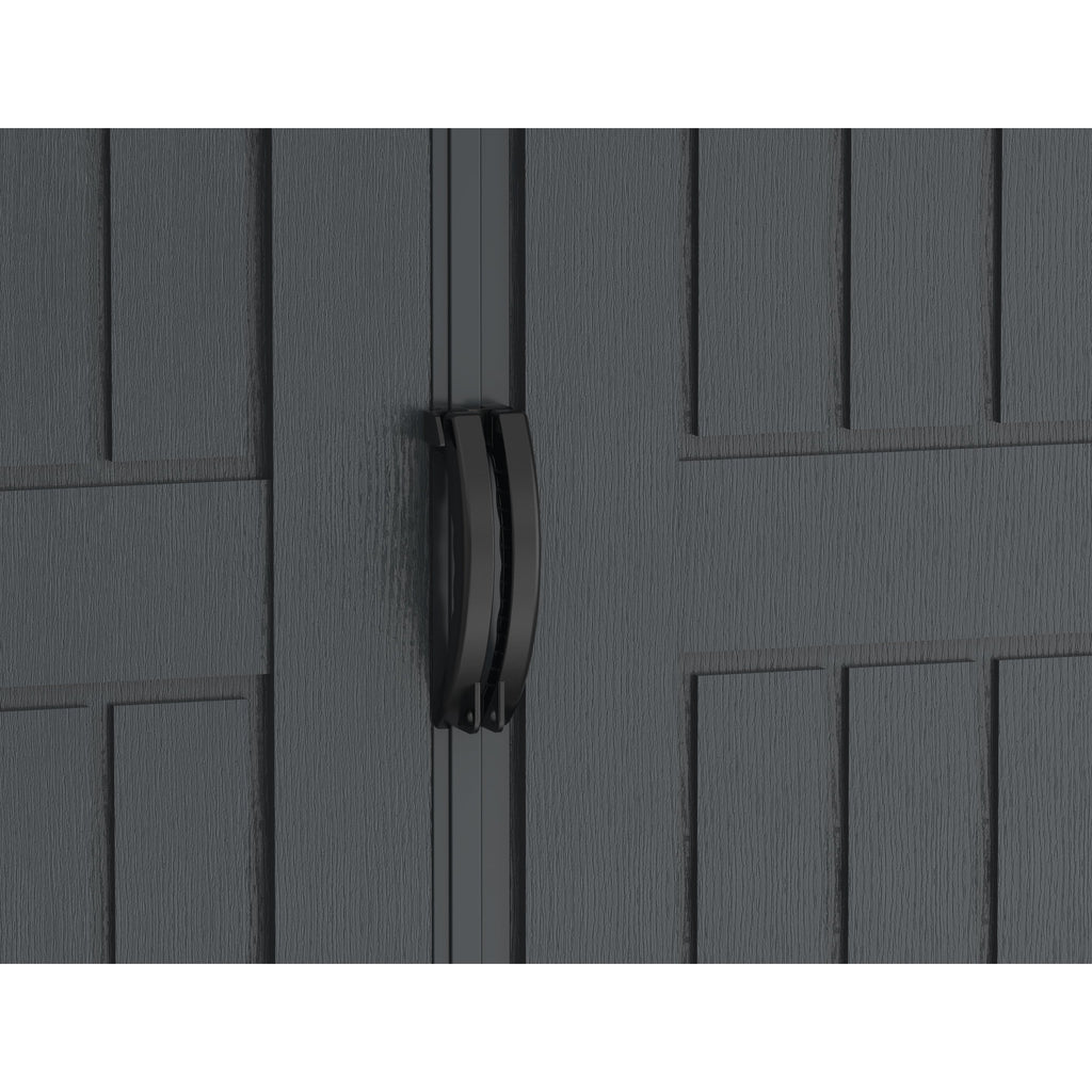 Duramax YardMate Plus 5 ft. 6 in. x 5ft. 6 in. Gray Plastic Vinyl Storage Shed with Molded Floor 35525