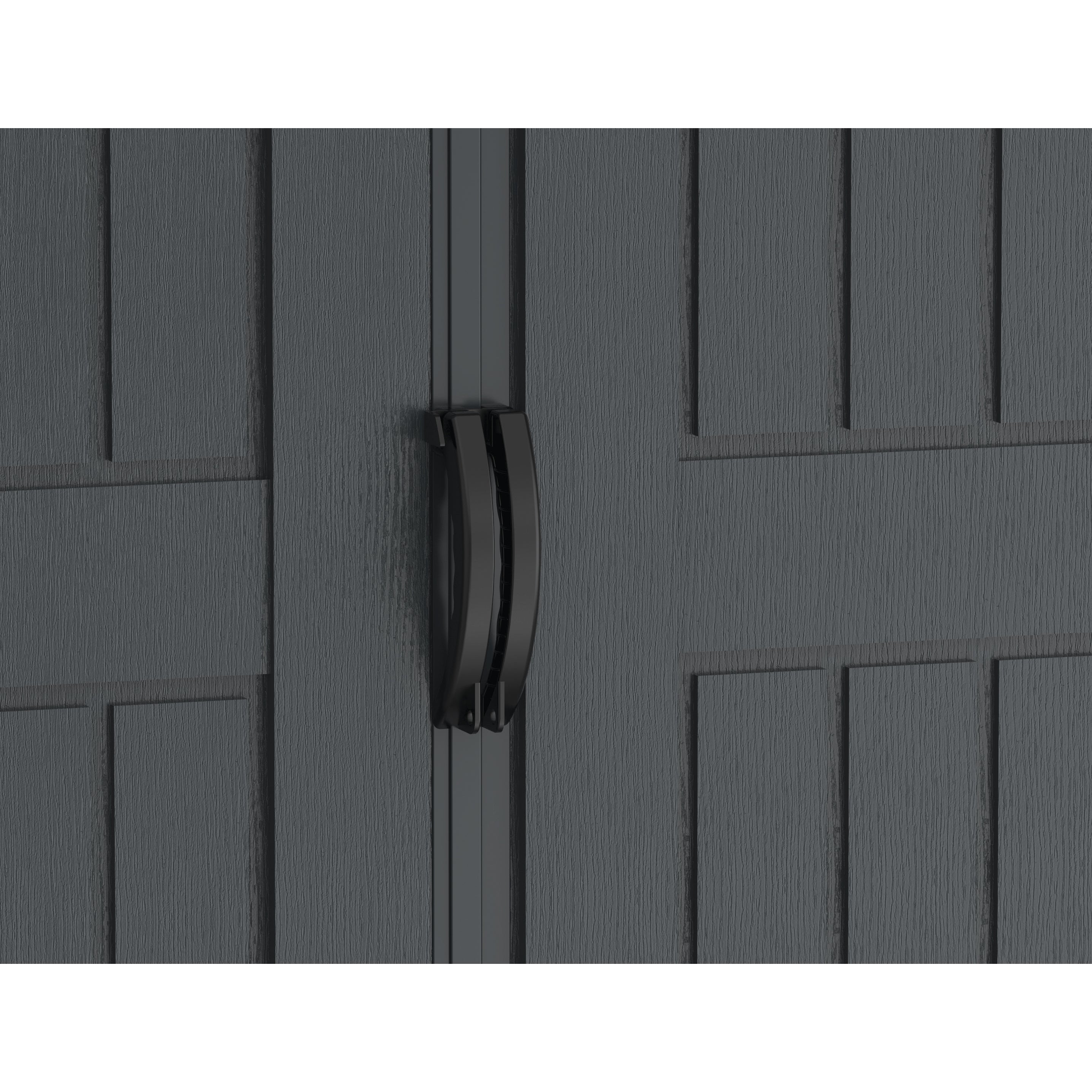 Duramax YardMate Plus 5 ft. 6 in. x 5ft. 6 in. Gray Plastic Vinyl Storage Shed with Molded Floor 35525