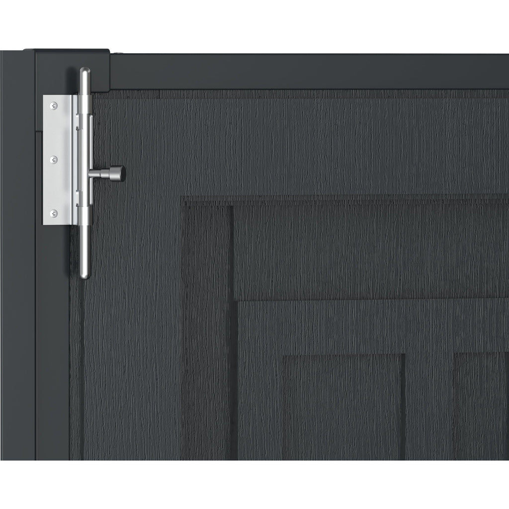 DuraMax YardMate Plus 5 ft. 6 in. x 8ft. Gray Plastic Vinyl Storage Shed with Molded Floor 35825