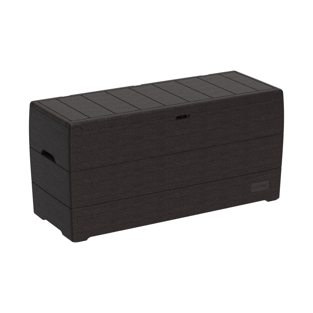 Duramax 71 Gallon Outdoor Resin Deck Box, Garden Furniture Organizer Brown