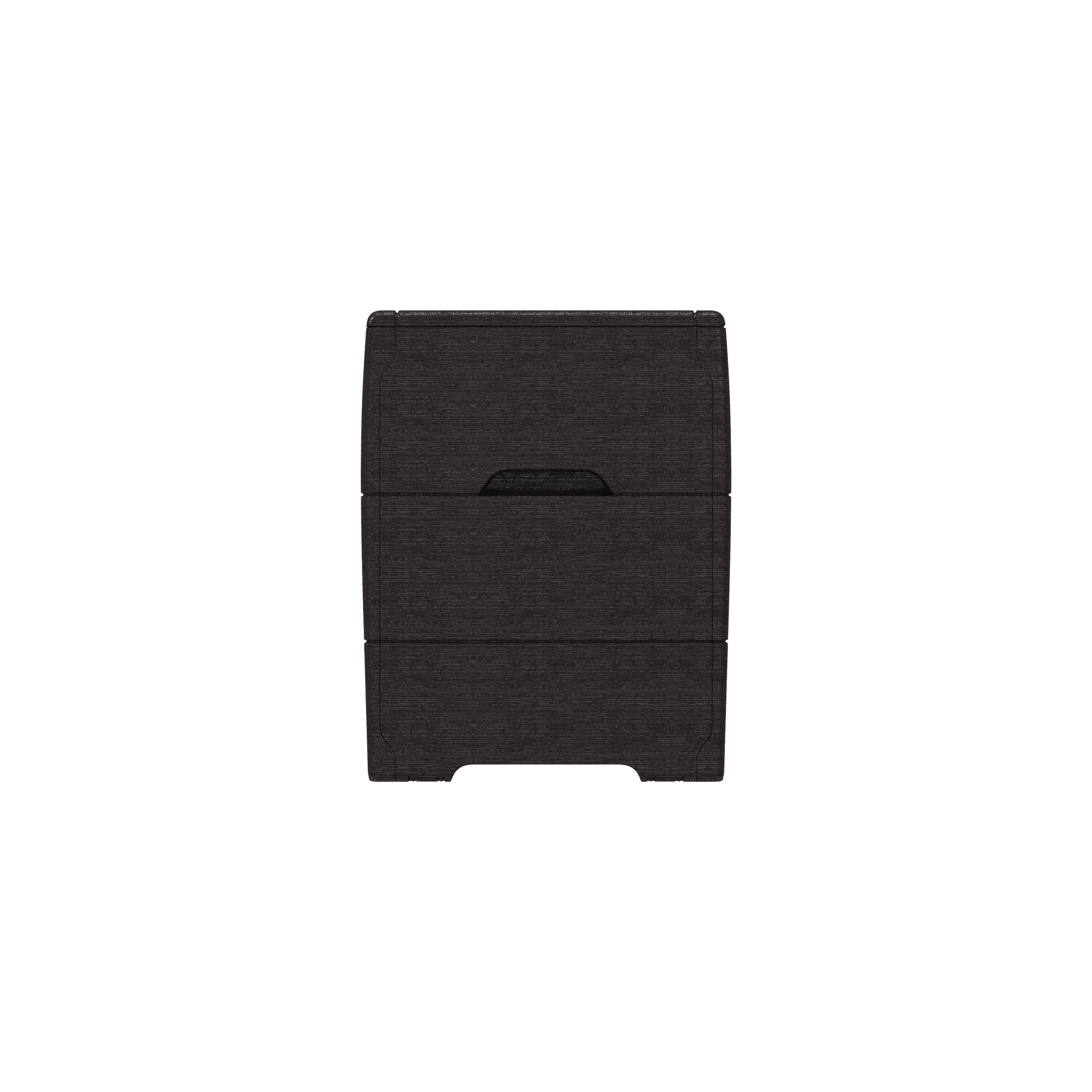 Duramax 71 Gallon Outdoor Resin Deck Box, Garden Furniture Organizer Brown