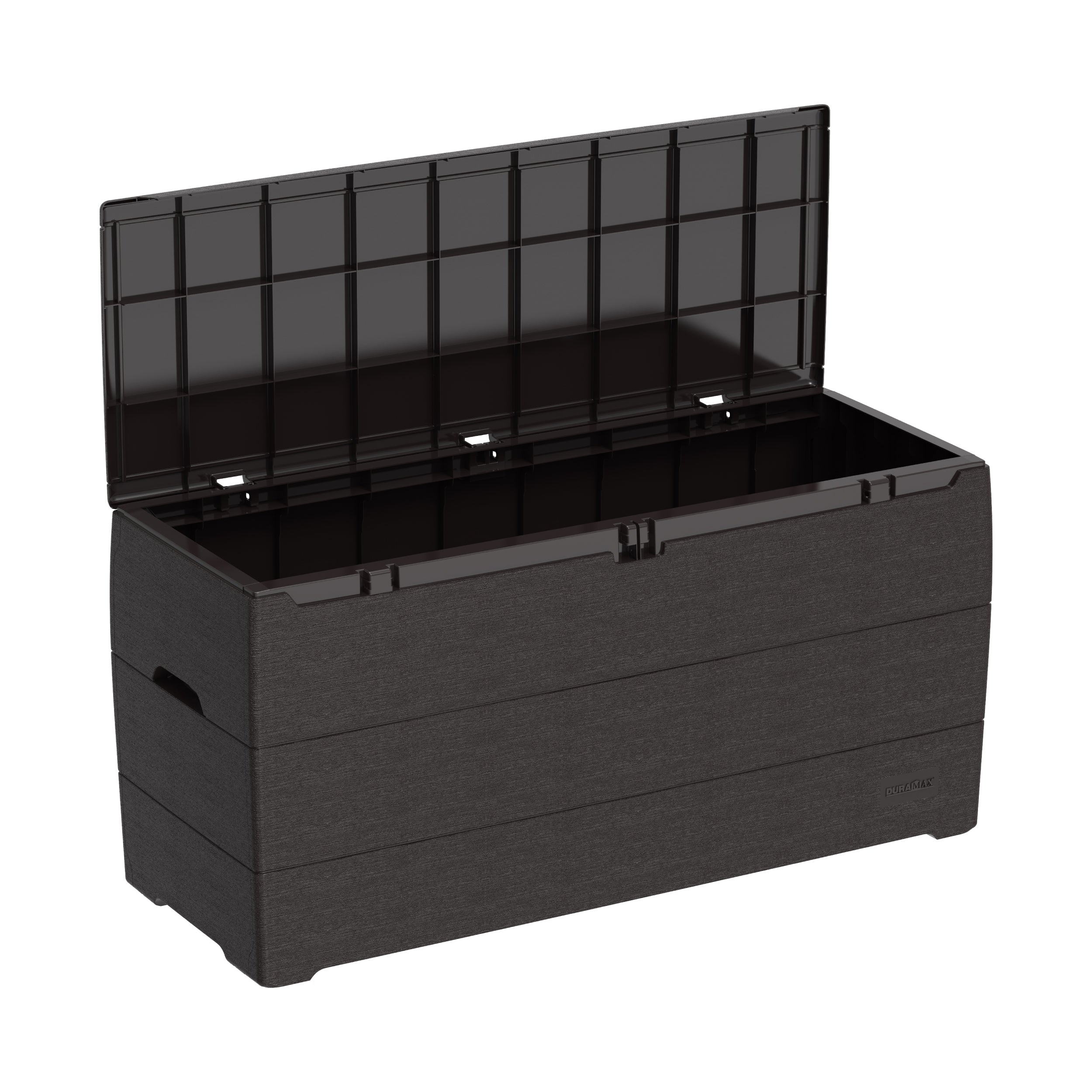 Duramax 71 Gallon Outdoor Resin Deck Box, Garden Furniture Organizer Brown