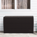 Duramax 71 Gallon Outdoor Resin Deck Box, Garden Furniture Organizer Brown