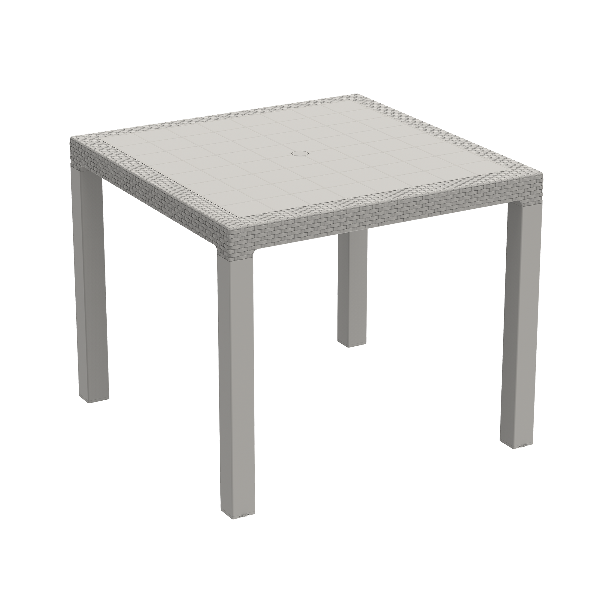 Duramax Rattan 4- Seater Table Gray