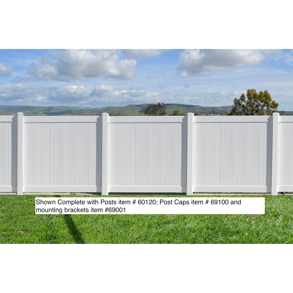 EZ Fence Vinyl Privacy Fence 6ft. x 6ft. White