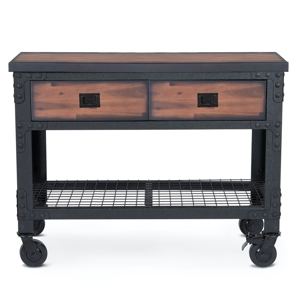 Duramax 2-Drawer Rolling Workbench 48 Inch x 24 Inch for Home, Garage and Workshop