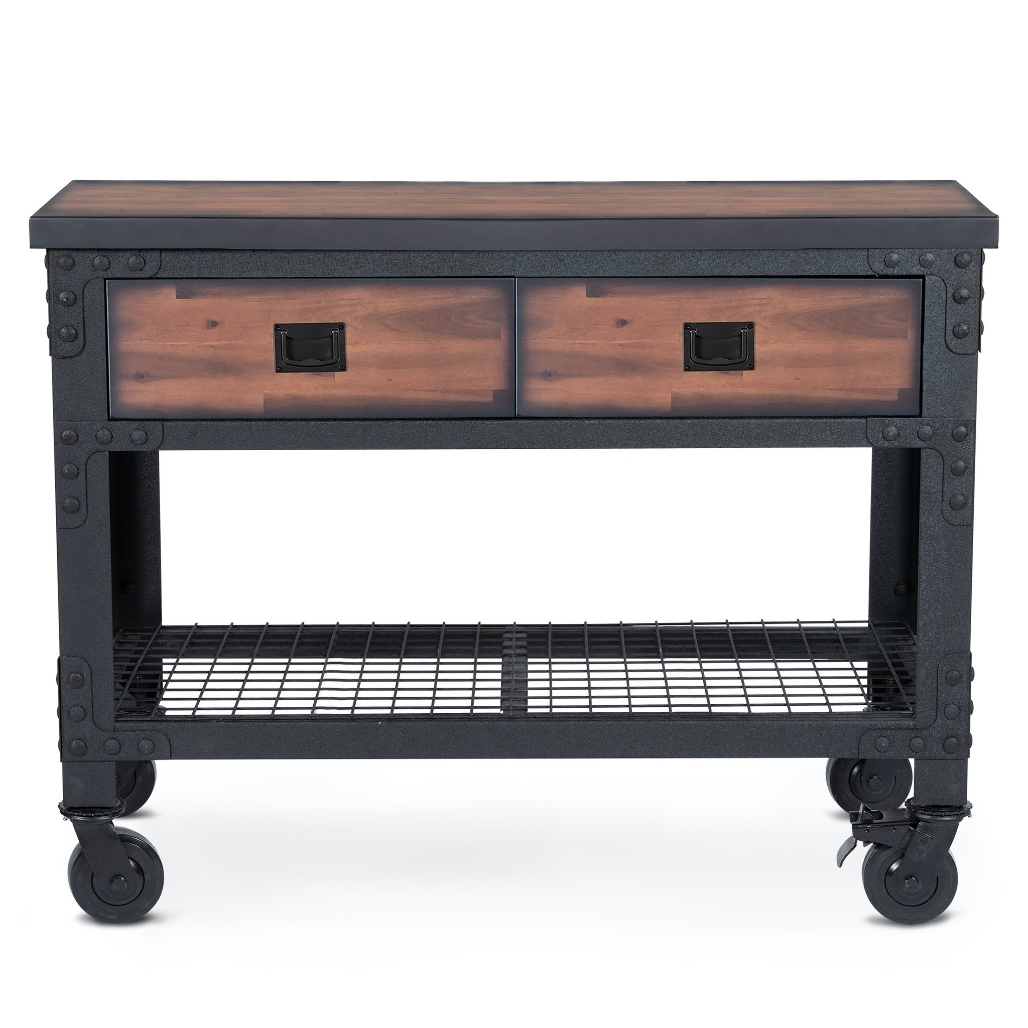 Duramax 2-Drawer Rolling Workbench 48 Inch x 24 Inch for Home, Garage and Workshop