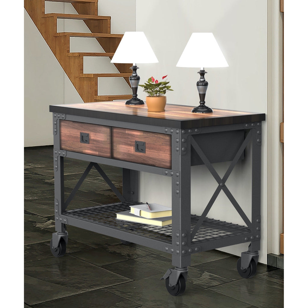 Duramax 2-Drawer Rolling Workbench 48 Inch x 24 Inch for Home, Garage and Workshop