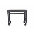Duramax Rolling Industrial Desk with Wooden Top 46 Inches x 24 Inches