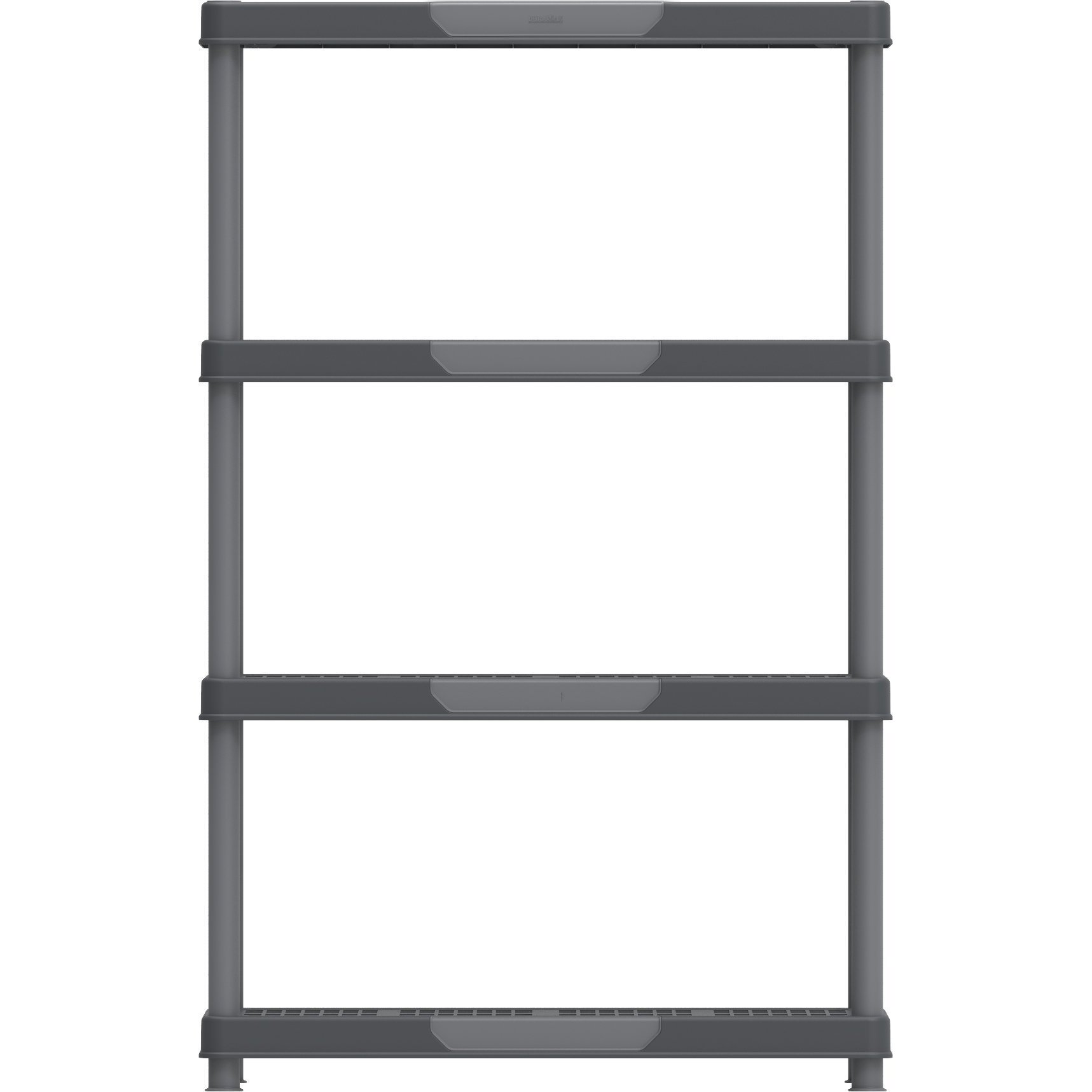Duramax Plastic Heavy Duty Multipurpose Freestanding 4 Tier Shelving Rack
