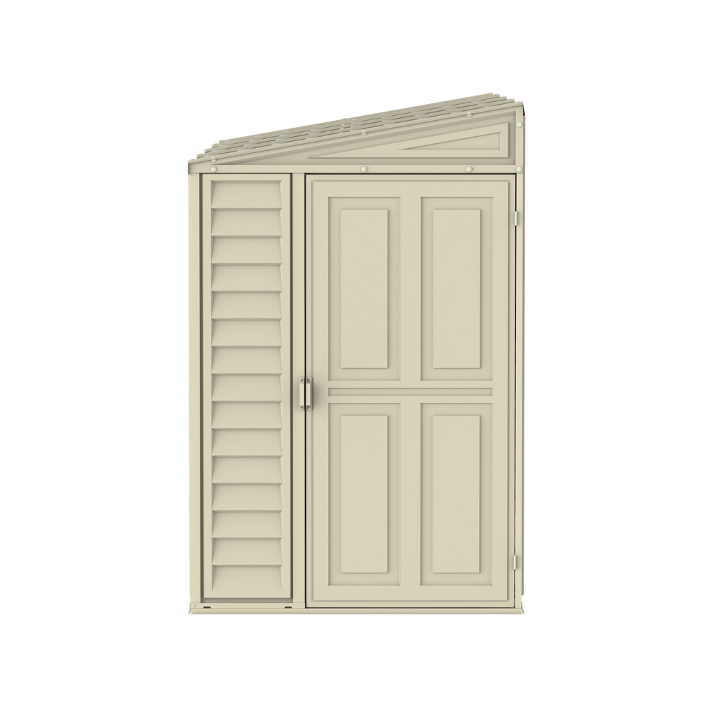 Duramax 4ft x 10ft Sidemate Plastic Vinyl Resin Outdoor Storage Shed With Foundation Kit 06725