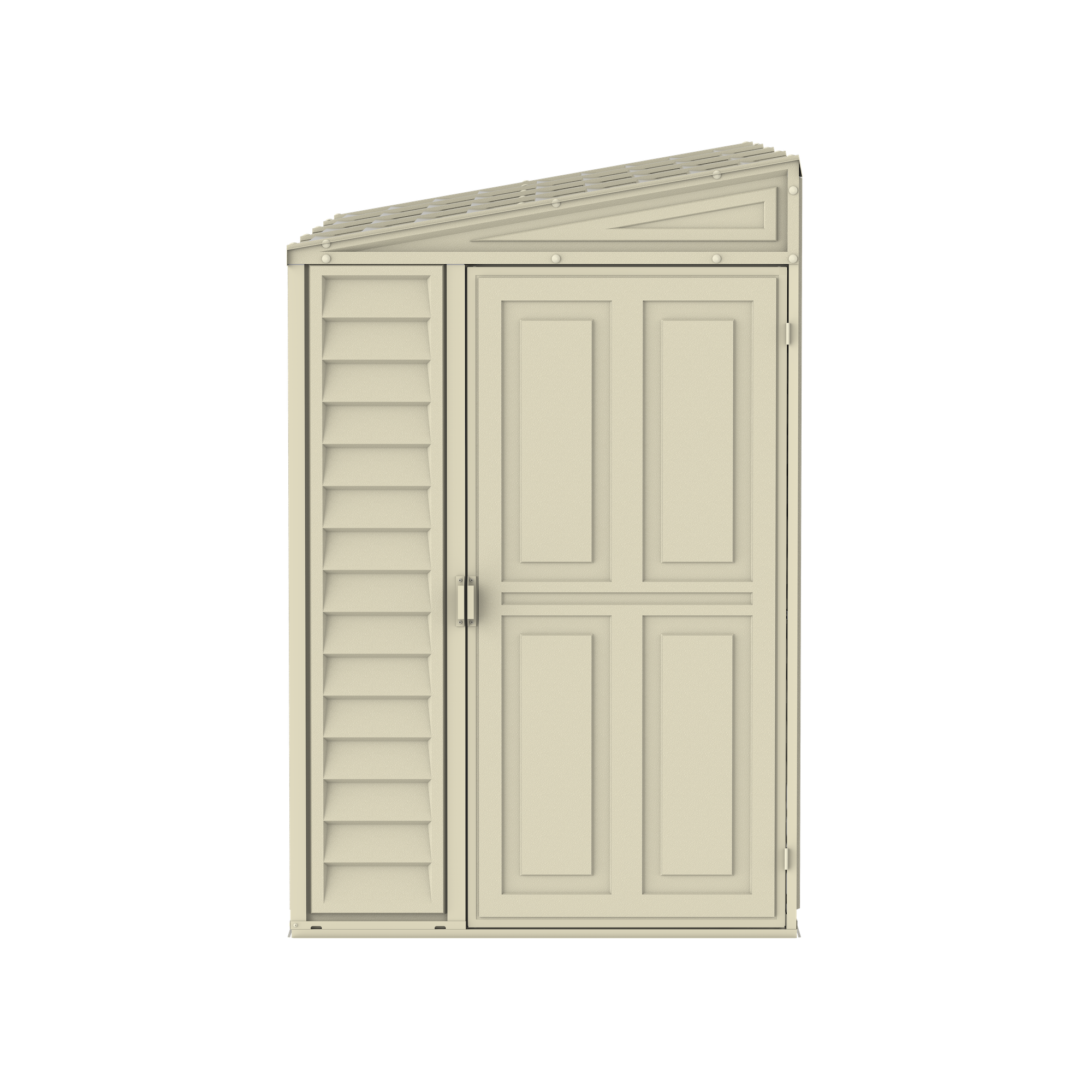 Duramax 4ft x 10ft Sidemate Plastic Vinyl Resin Outdoor Storage Shed With Foundation Kit 06725