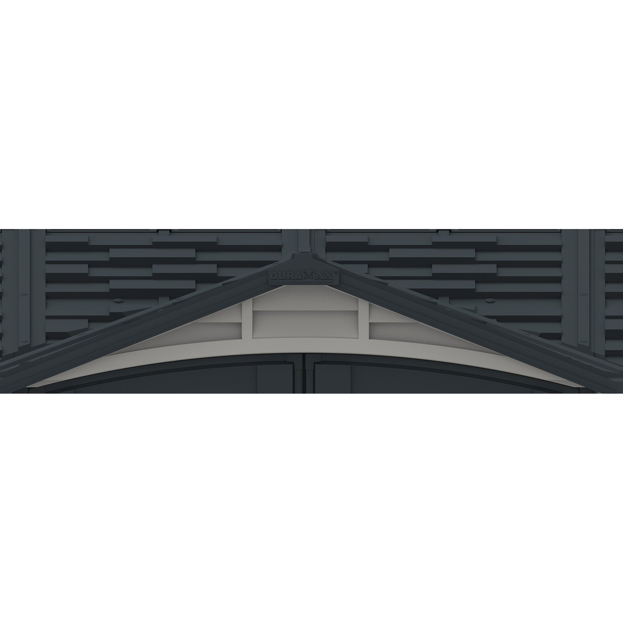 Duramax Apex Pro 10.5'X8' Plastic Vinyl Shed with Foundation, 2 Windows and Side Door 40116