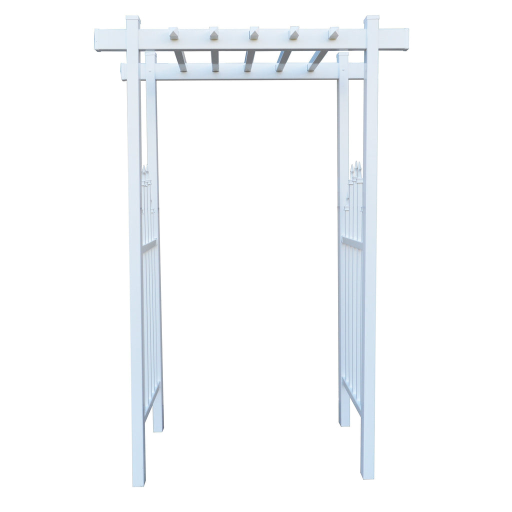 Irvine Accent Picket Vinyl Arbor