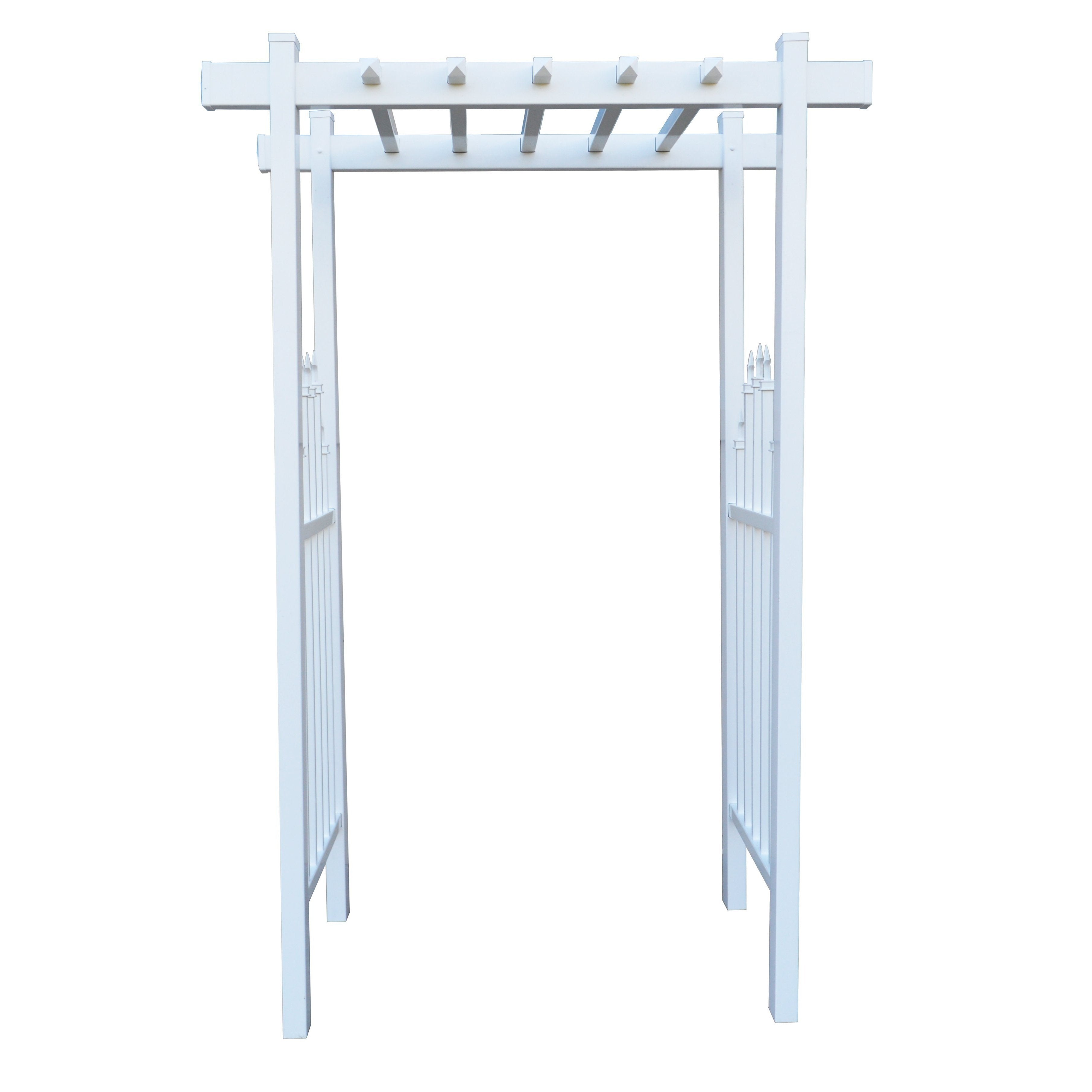 Irvine Accent Picket Vinyl Arbor