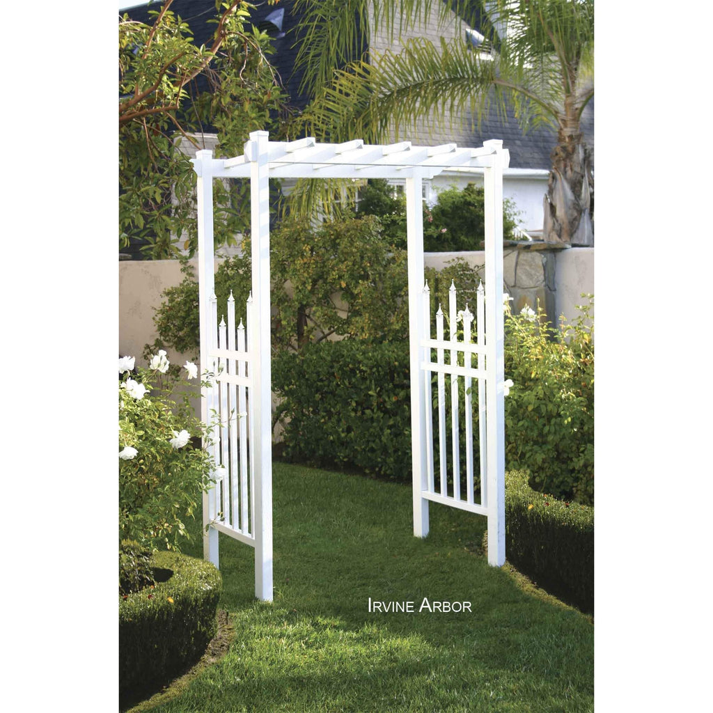 Irvine Accent Picket Vinyl Arbor