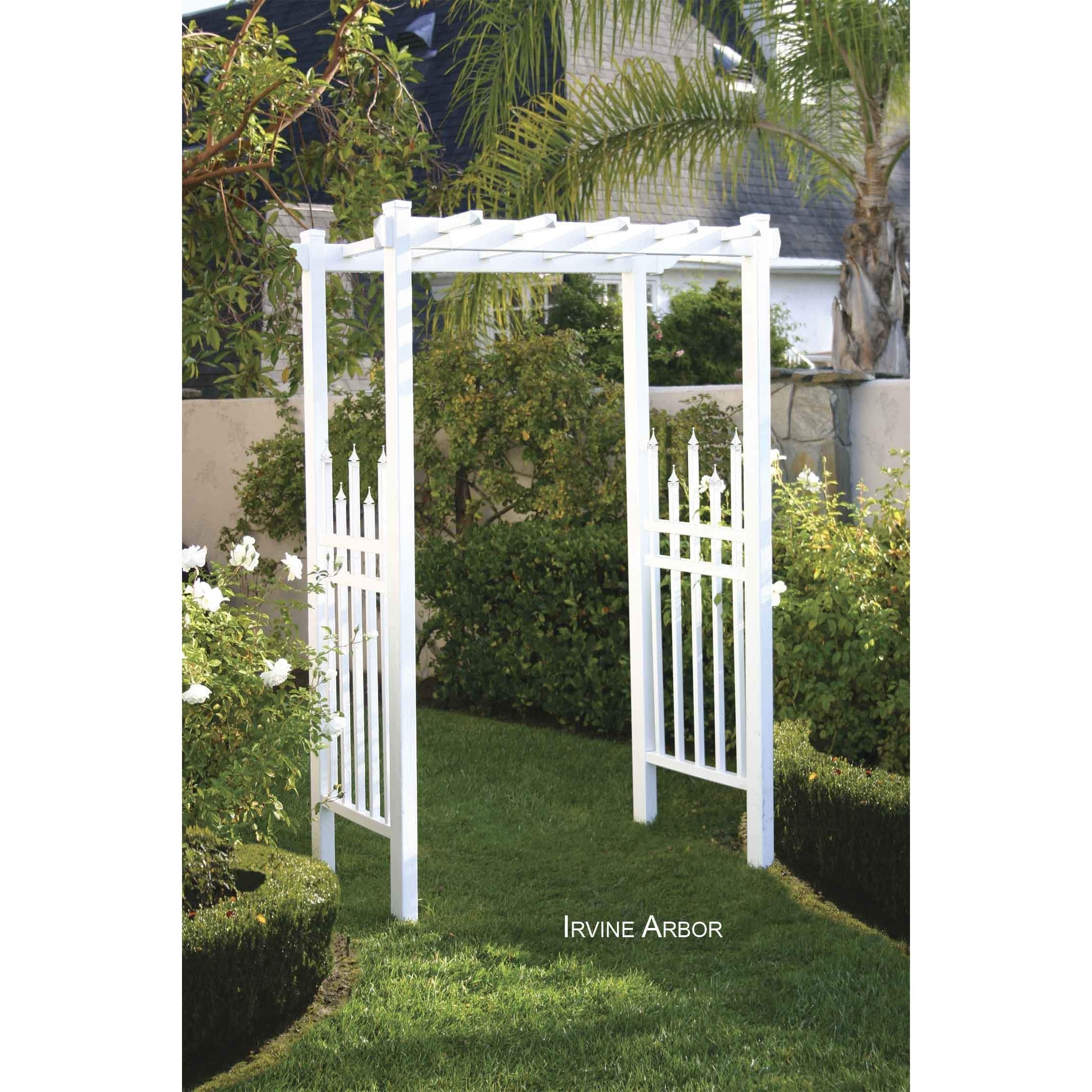 Irvine Accent Picket Vinyl Arbor